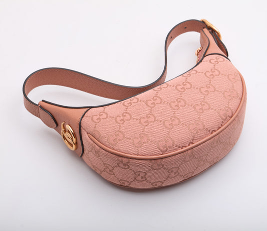 GUCCI Handbag/ Canvas/ Pink/ 658551/ 493075