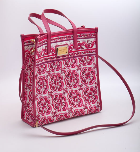 Dolce&Gabbana Printed Canvas Tote Bag