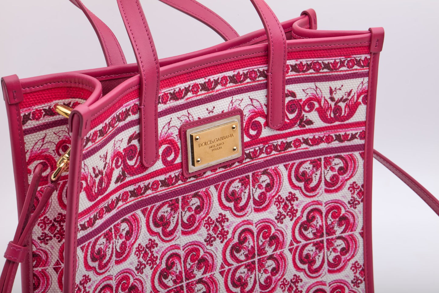 Dolce&Gabbana Printed Canvas Tote Bag