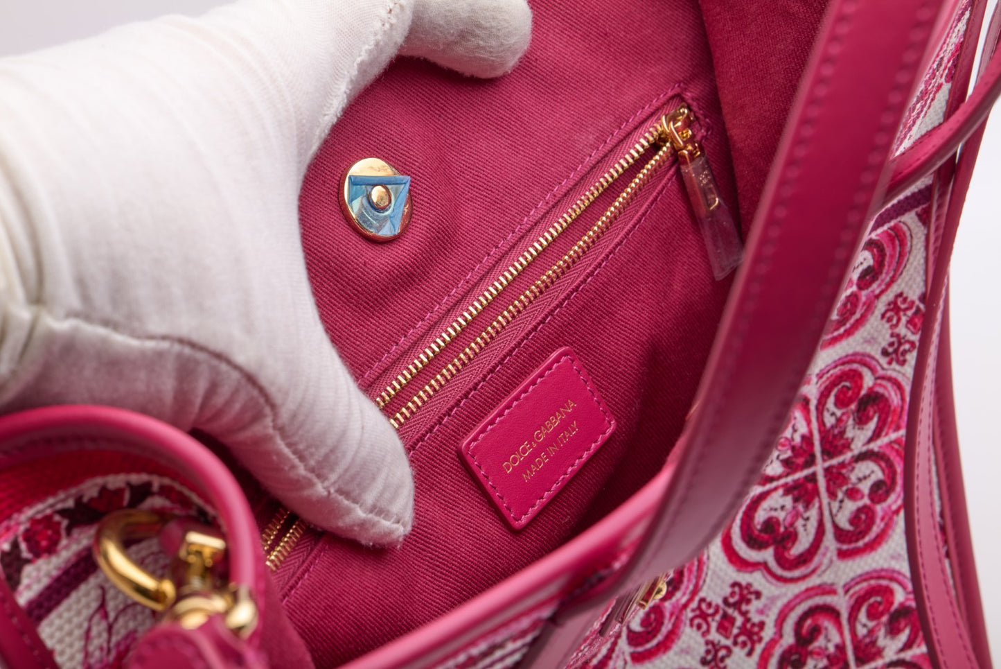 Dolce&Gabbana Printed Canvas Tote Bag