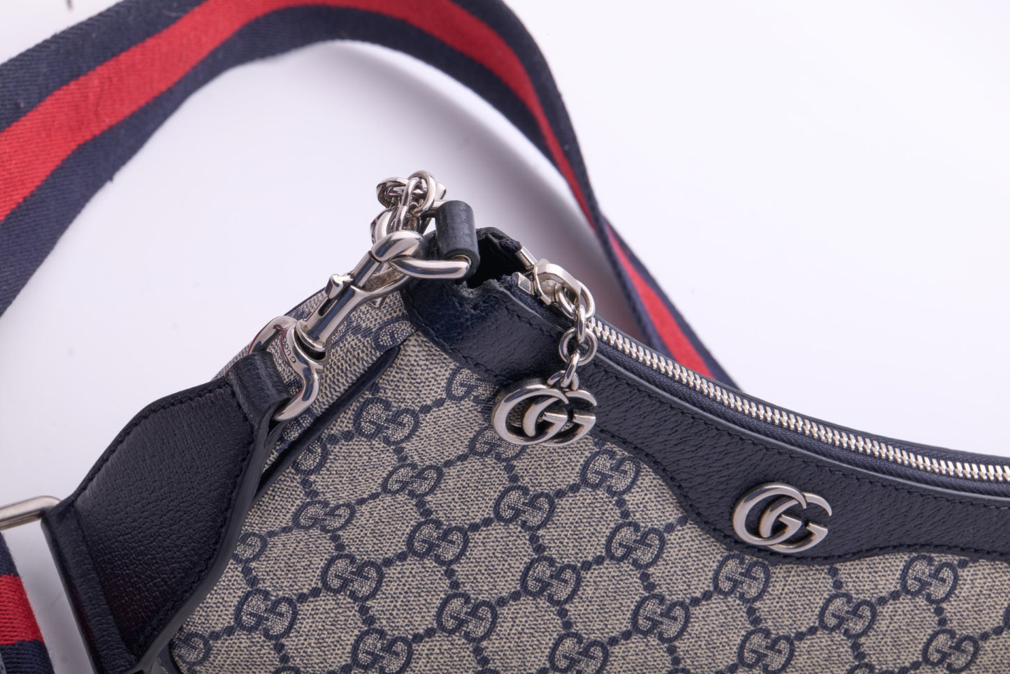 Gucci Ophidia GG Small Chain Bag (Beige/Blue) 735132
