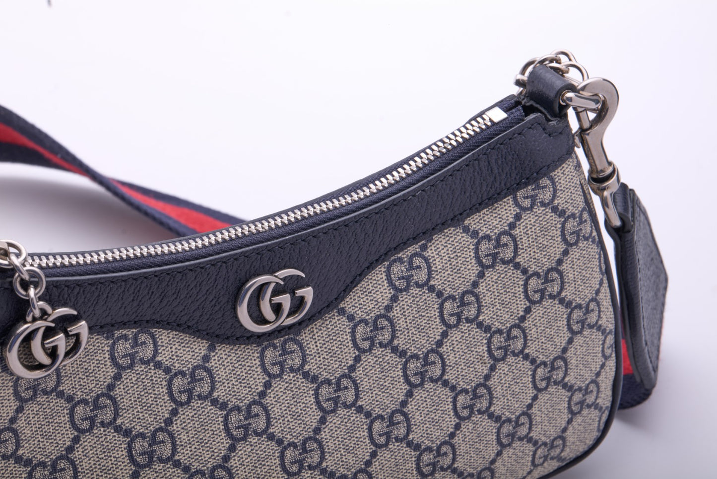 Gucci Ophidia GG Small Chain Bag (Beige/Blue) 735132