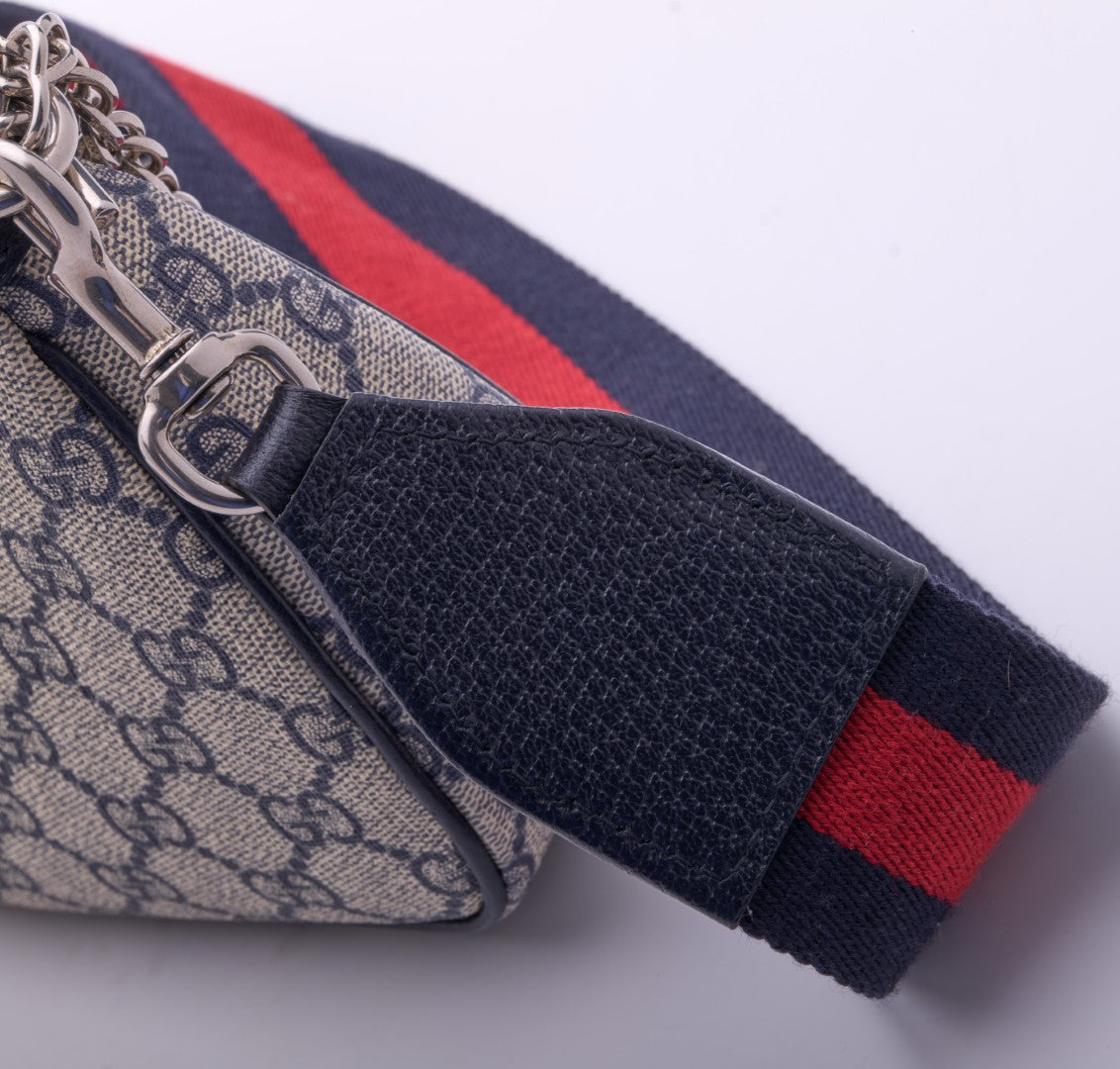 Gucci Ophidia GG Small Chain Bag (Beige/Blue) 735132