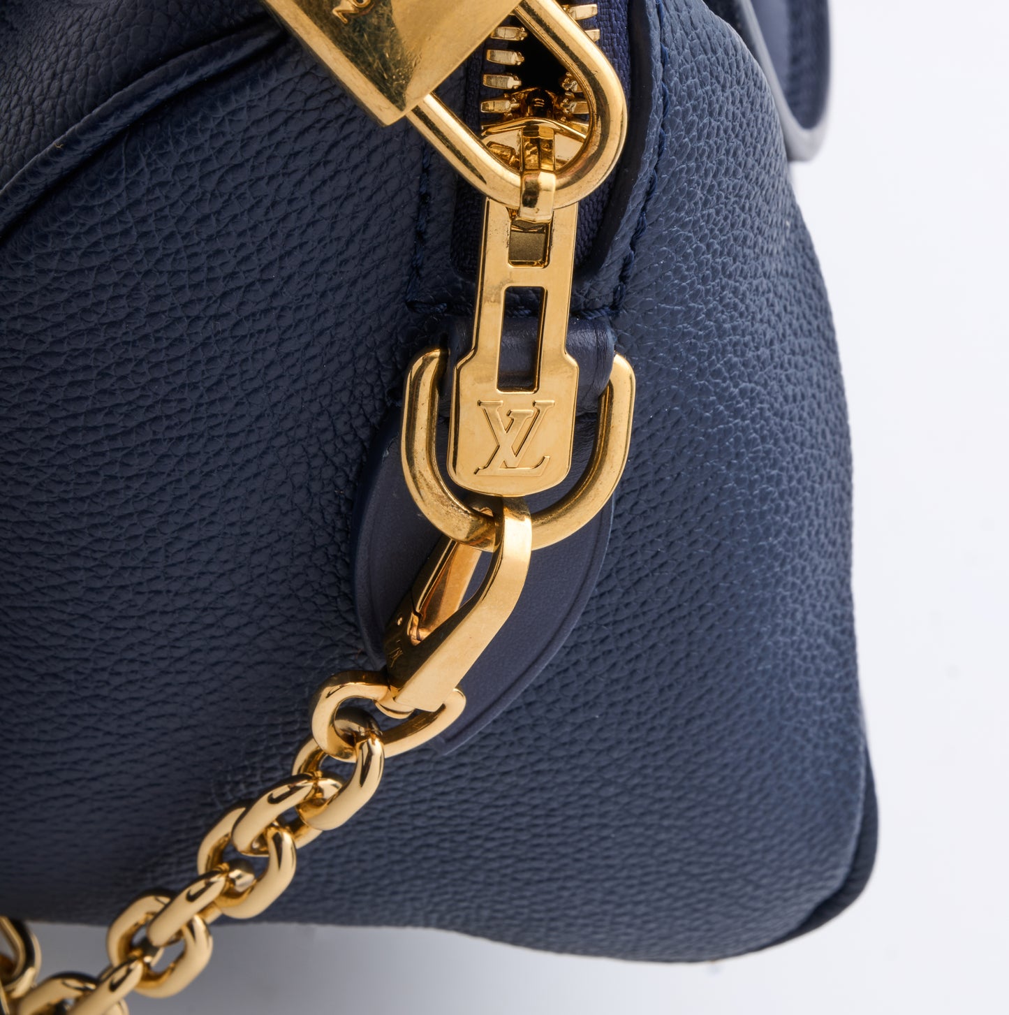 Louis Vuitton Speedy Blue Bandoulière Monogram Empreinte